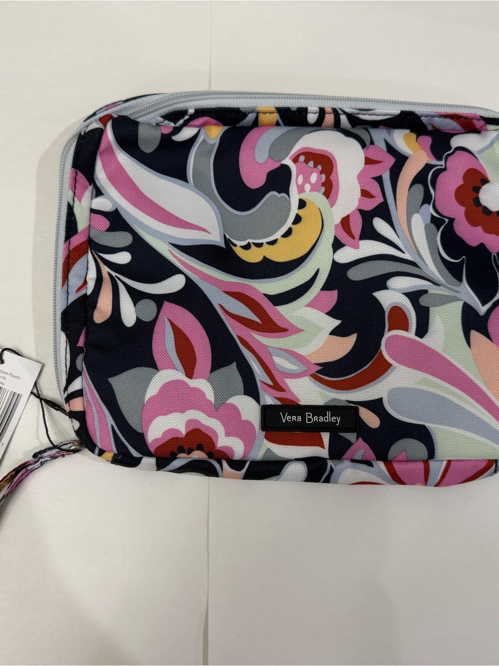 Vera Bradley Navy Pink Floral Travel Pouch